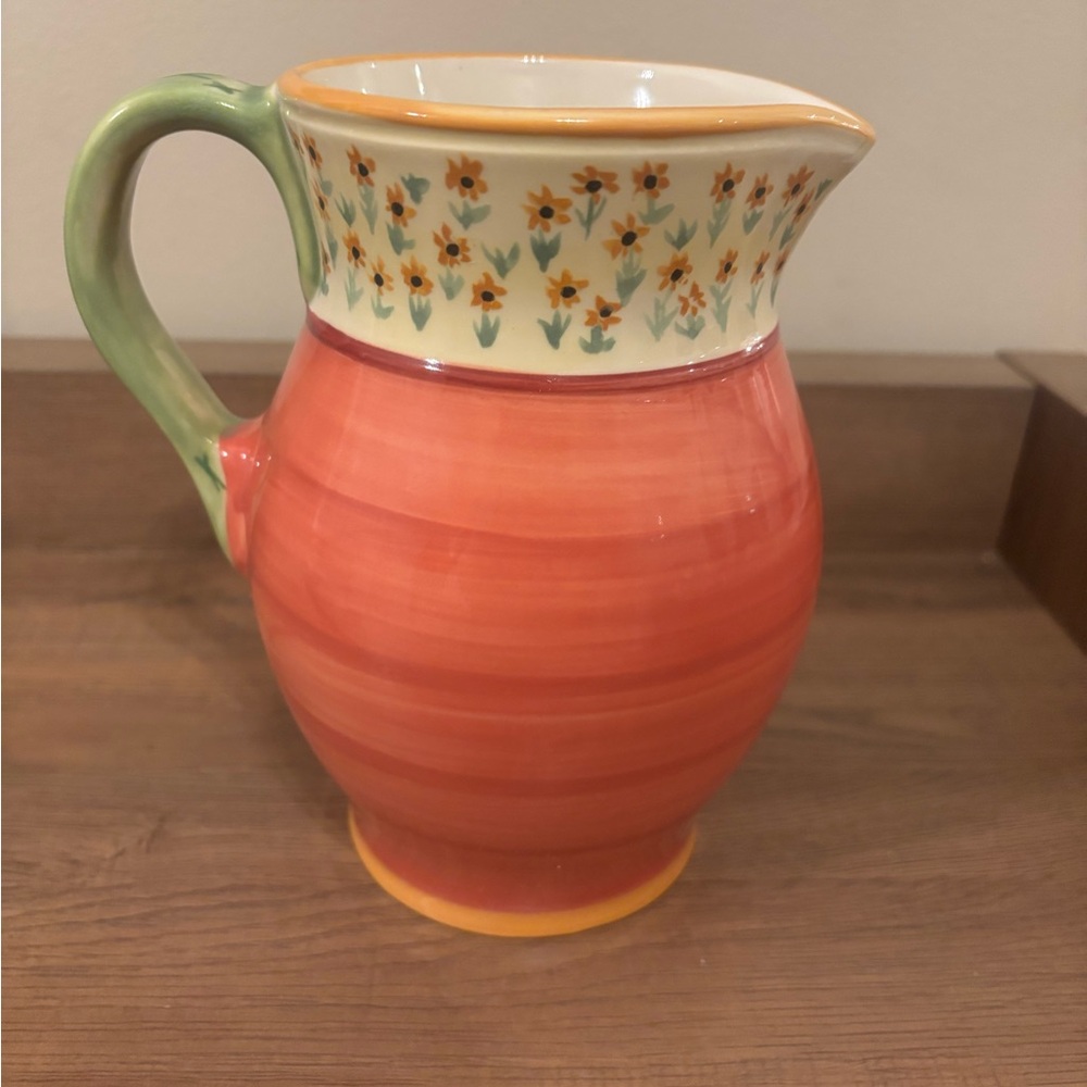 Mint Pfaltzgraff‎ Sunflower “The Secrets of Pistoulet" Pitcher By Jana Kolpen - Picture 4 of 7